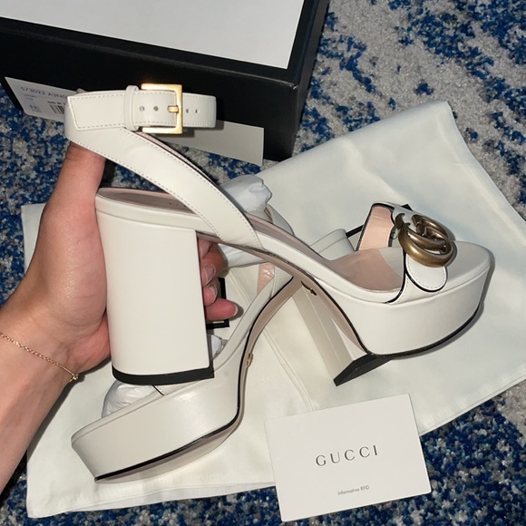 ❌SOLD❌ RARE MARMONT 55 PLATFORM SANDAL WHITE 36.5 - Picture 4 of 10